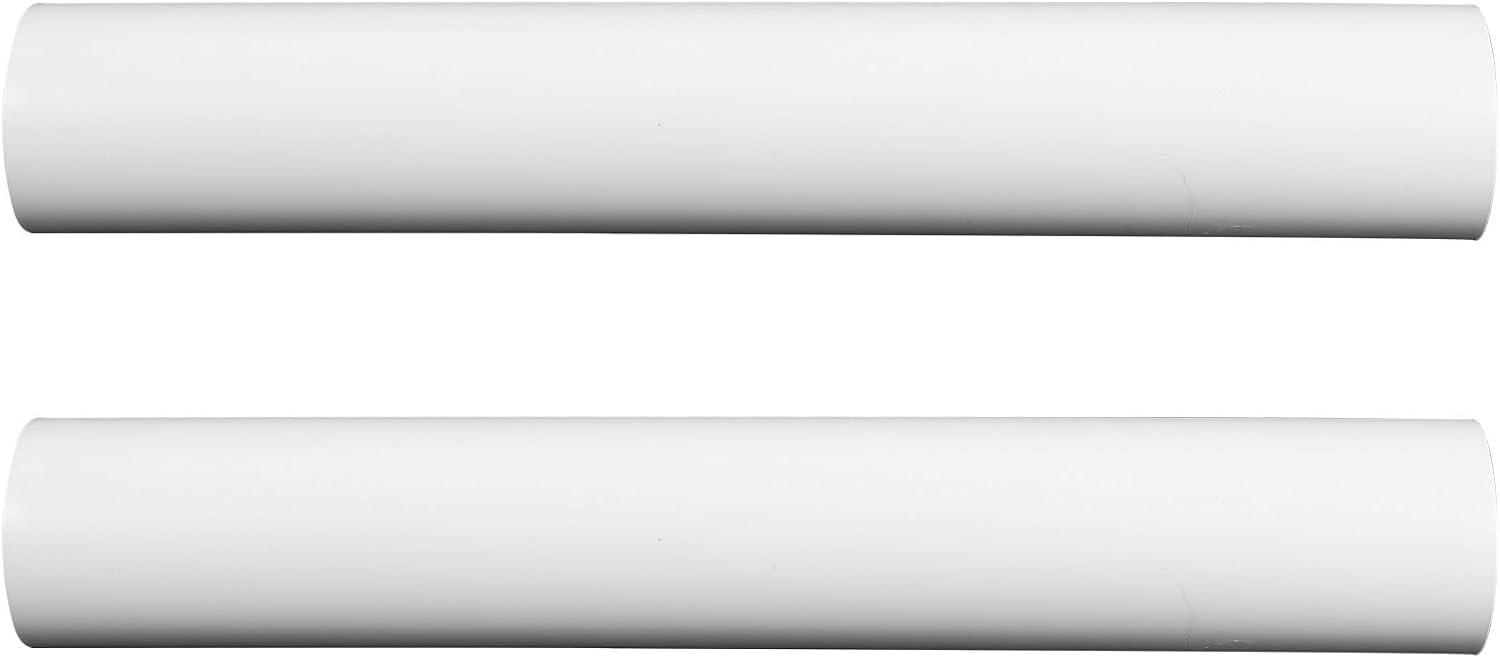 GANAZONO 2pcs Reusable Poster Storage Tubes with Caps, Sturdy Plastic round Artwork Mailing Tubes Prevent Bending or Creasing for Paper Scrolls and Posters, for Students and Artists