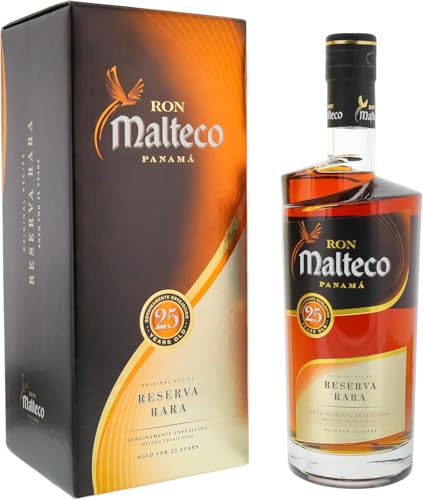Ron Malteco 25 Years Rum 40 % Vol. | 0,7 L | Premium gereifter Rum | Exklusiver Blend & Vollmundig by Schnapsbaron®