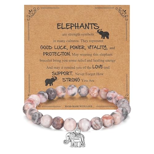 Image of morniface Inspirational Gifts for Women，Natural Stone Bracelet for Mom Daughter Friends Sister Wife Grandma Aunt