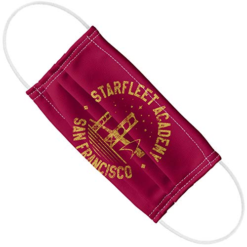 Star Trek Collegiate Bridge 1-Ply Reusable Face Mask Covering with Adjustable Nose Wire, Unisex