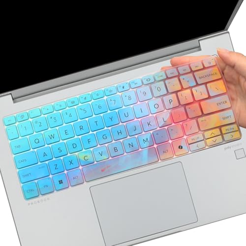 Keyboard Cover for HP ProBook 440 G11 14-inch Laptop & HP ProBook 445 G11 2025 2024 14-inch Laptop Keyboard Protective Cover Skin (NOT Fit HP ProBook 440 445 G10/G9/G8/G7/G6/G5) -Stylish Colorful