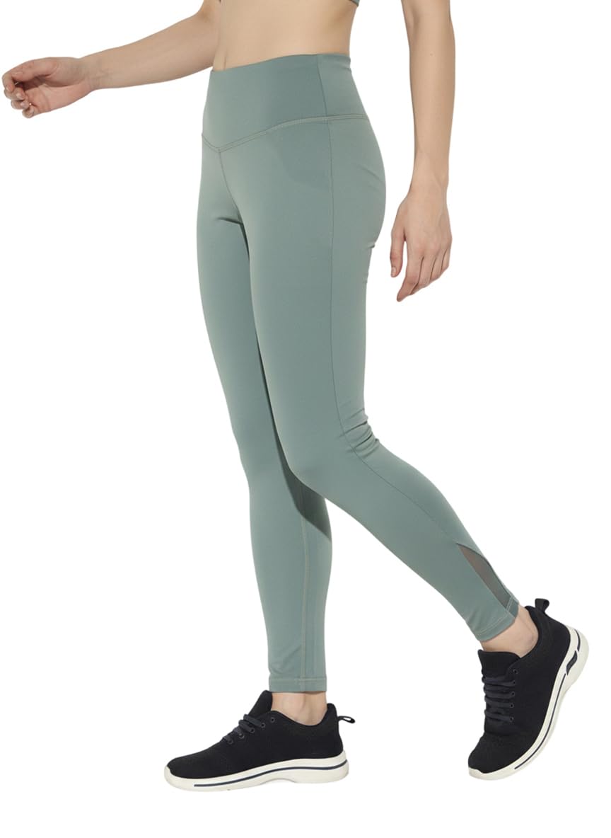 vogaan Women's & Girl's Premium Poly Spandex High Waist Yoga Leggings for Women – 4 Way Stretch Airmax Breathable Gym Tights with Pockets, Soft Biowash Activewear for Workout, Jogging & Fitness-picture-21