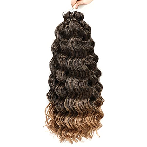 Ocean Wave Crochet Hair Deep Wave Crochet Hair For Black Women Ocean Wave Braids Hair Synthetic Crochet Braiding Hair Extensions 6 Packs (20 Inch (Pack Of 6), T27) #TOP6