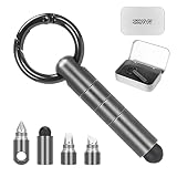 KHHYYLFJ Box Cutter Pocket Mini Keychain EDC Multi Tool, Titanium Cardboard Safety Package Utility K