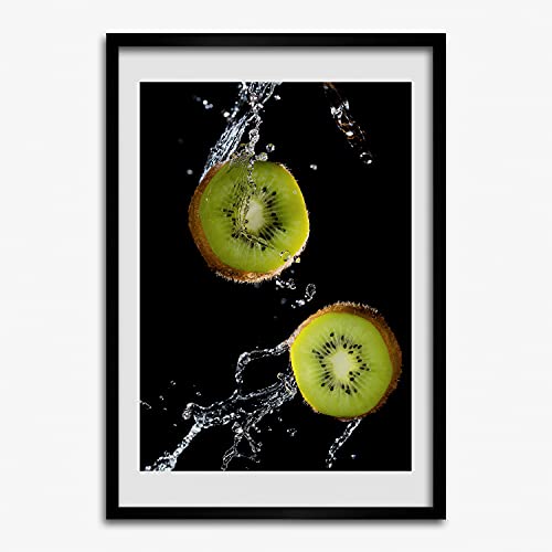 Cadre photo Tulup 40x60 en bois de qualité supérieure avec affiche kiwi design