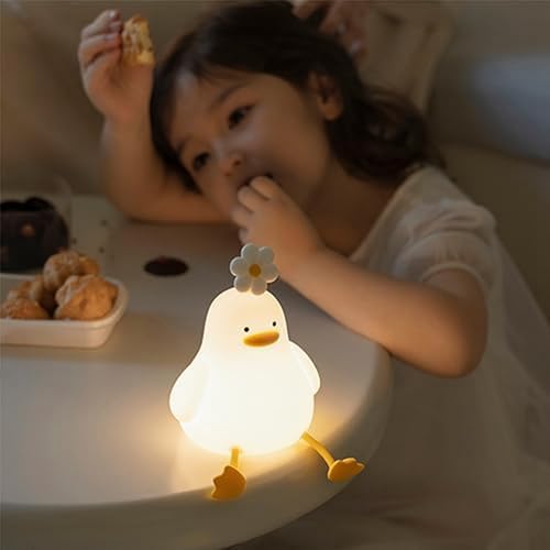 Veilleuse fleur canard idée cadeau naissance lampe rechargeable - 6
