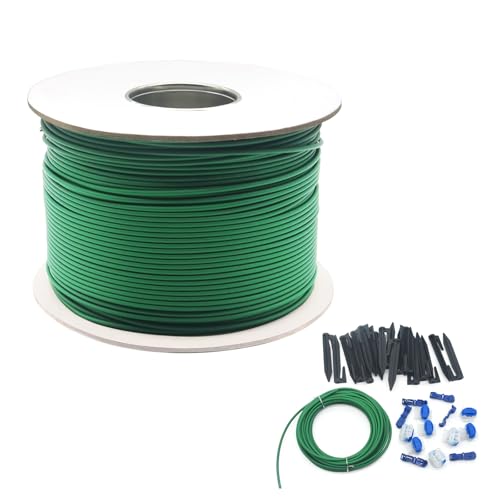 Multisland Universal 1000FT Robotic Mower Boundary Wire Automatic Lawnmower Perimeter Wire and 20FT Robotic Lawnmower Boundary Wire Splice Kit