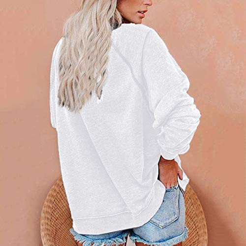 Casacos para senhoras punho manga longa gola redonda lua sol cogumelo gráfico solto roupas moletom m