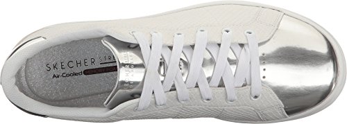 Skechers Skechers Women's Omne - Jungle Jog, Sneaker, White/Silver, 8.5 US M