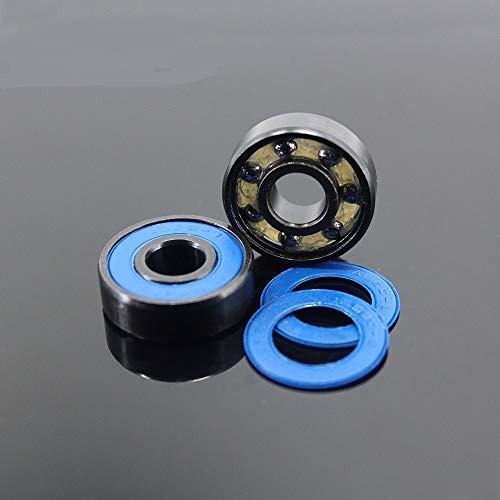 Roulements de skateboard noirs 608 ABEC-9 haute précision avec traitement de surface noir