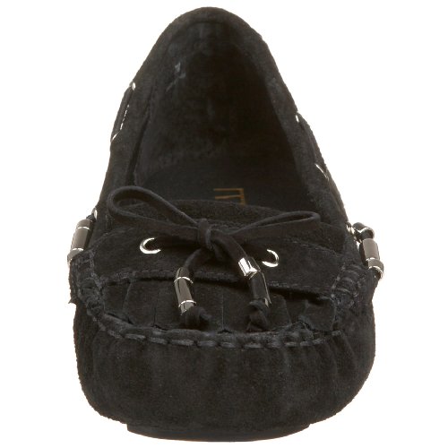 Image of Moda Spana Women's Jane Moccasin,Black Cow Suede,12 M US