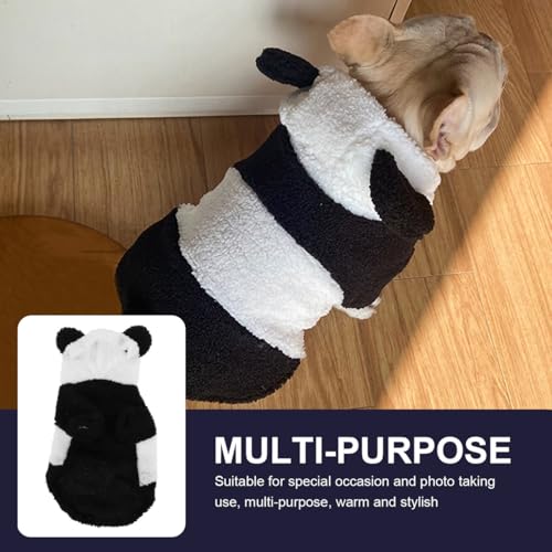 Disfraz Panda para Perro Talla M Ropa Cómoda y Ligera miniatura 3