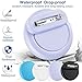 Air Tags- 4 Pack AirTag Holder for Kids, Waterproof AirTag Hidden Kids Holder with Invisible Pin, Anti Lost, for Kid, Elderly, Luggage, Clothing, Backpack, Family Trave. (Black,White,Sky Blue,Purple)