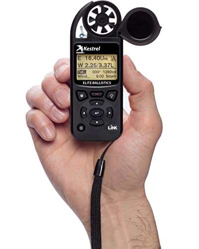 Kestrel Ballistics Ob-kest-0857alblk Elite Wettermesser mit Ballistik, Schwarz, LiNK Enabled