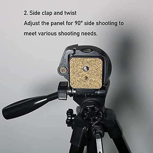 Luorng 1Pc Tripod Quick Release Plate Head Mounting Parts 42Mm X 42Mm For Ambico V-0554, Promaster 6100 6160 7100 Fw29T, Velbon Sherpa 200R 800R, Vivitar V3000 Hakuba S-4500 S-6000 #TOP5