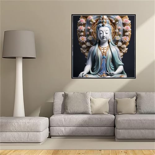Peinture Diamant Adulte Statue Zen pour Cultiver la Sérénité Chez Soi