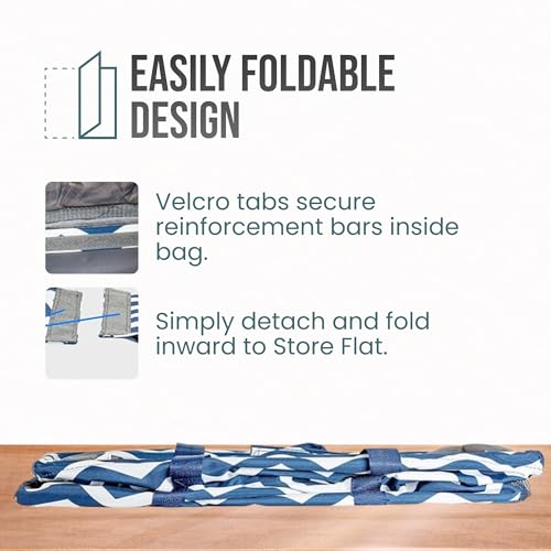 Image of Extra Large Utility Tote Bag - Oversized Collapsible Pool Beach Canvas Basket