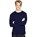 Hanes Men's Long Sleeve Slub Jersey Tee, Navy, Large
