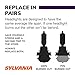 SYLVANIA - 9005 XtraVision Halogen Headlight Bulb - High-Performance Car Headlight - Halogen Light with No Glare - For Automotive - 2 Bulbs