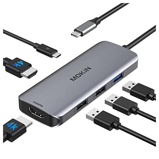 Docking Station USB C to Dual HDMI Adapter, USB C Hub Dual HDMI Monitors for Windows,USB C Adapter with Dual HDMI,3 USB Port,PD Compatible for Dell XPS 13/15, Lenovo Yoga,etc