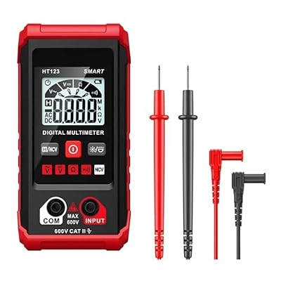 LIBODD HT123 Smart Digital Multimeter Voltage Meter Auto Range Multimeter NCV AC DC Voltage Resistance Continuity Tester with Backlight