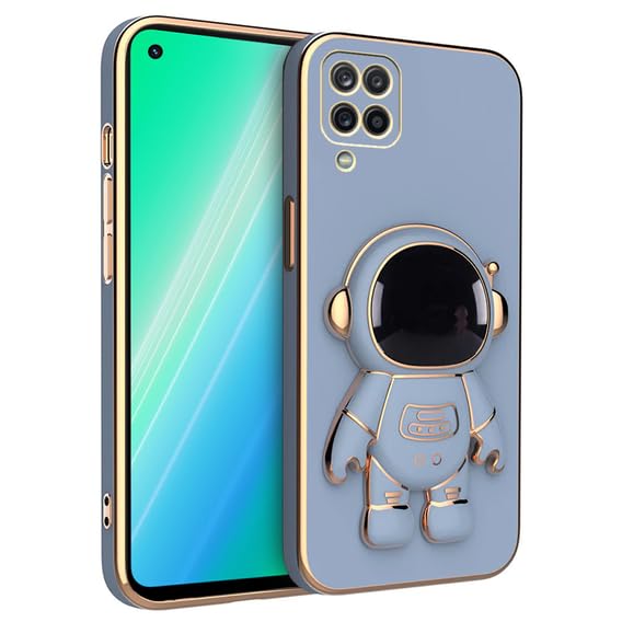 Image of for Samsung Galaxy M33 5G Case Cute 3D Astronaut Stand Design Camera Protection Shockproof Soft Back Cover (for Samsung Galaxy M33 5G, Blue)