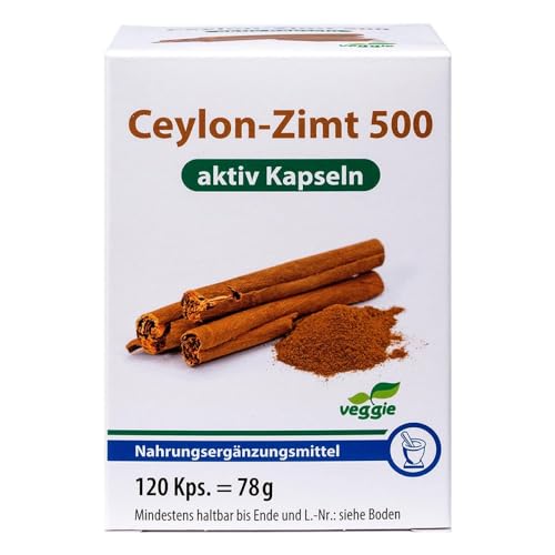 Pharma Peter Ceylon-Zimt 500 aktiv Kapseln, 120 St. Kapseln
