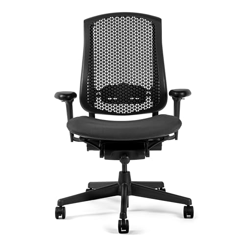 Image of HM Celle Chair Renewed Cellular Suspension Back & Seat, Harmonic Tilt, Passive PostureFit | 350 lbs Capacity, Adjustable Lumbar, Durable Design, 12-Year Warranty.