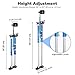 ZeHuoGe Adjustable Aluminum Drywall Stilts with Knee Pads Protection 36