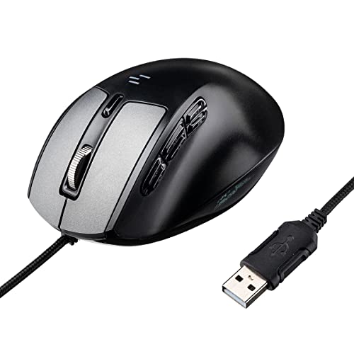 Sanwa Wired Ergonomic Mouse, Led Screen 25° Vertical Mouse With 9 Buttons, Programmable, Silent Optical Usb Mouse, 1200/1600/2000/2400 Dpi, Compatible With Windows, Macos, Chrome Os, Right Handed #TOP1