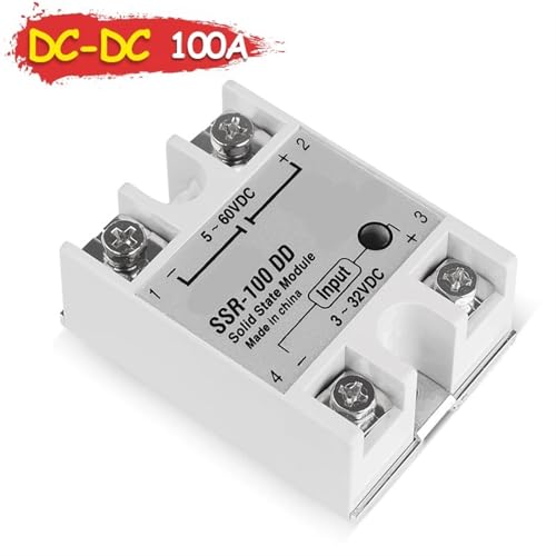 Relais statique 220V SSR100A à commutation rapide sans usure mécanique 5-60V CC - 2
