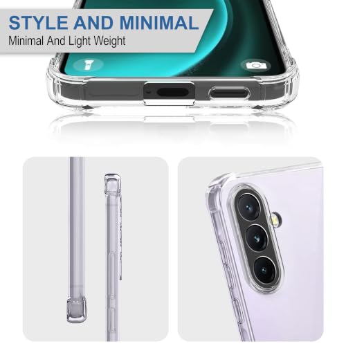 Image of CEDO Samsung Galaxy A37 (5G) Bumper Case | Soft Jel Flexible Thin Full Protection Shock Proof Clear TPU Back Case Cover for Samsung Galaxy A37 (5G) (Transparent)