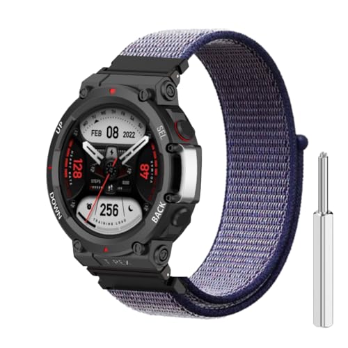 Image of YODI Strap Band Compatible with Amazfit T-Rex 2 Smartwatch Only Soft Silicone | Nylon | Chain | Leather Watch Straps with Installation Adjuster Tool For Amazfit TRex 2