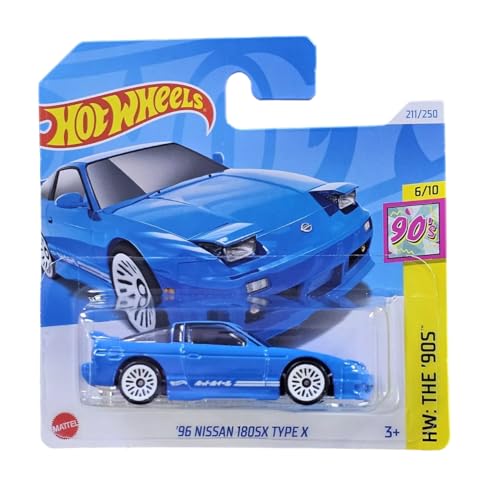 Image of Hot Wheels 2024 96 Nissan 1802SX Type X HW The 90S Ages 3 and Up (Blue)