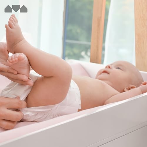 image for Milliard Nursery Dresser and Baby Changing Table with Storage & White 