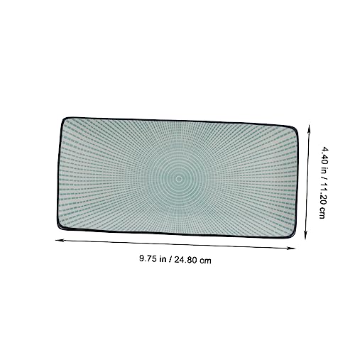Plato cerámico rectangular para sushi miniatura 4