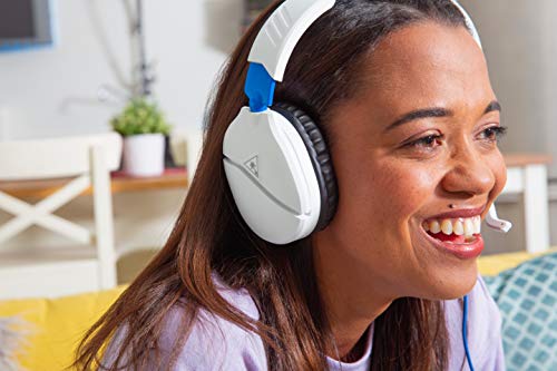 Turtle Beach Recon 70P Blanc Casque de gaming multiplateforme pour PS5, PS4, PS4 Pro, Xbox Series X, Xbox Series S et Xbox One, PC et Appareils Mobiles avec prise 3,5 mm