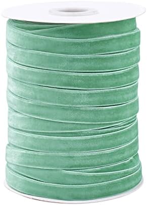 Pandahall 50 Yards Velvet Ribbon 3/8Inch Wide Single Face Velvet ...