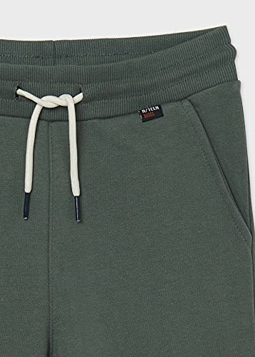 Mayoral Basic Cuffed Fleece Trousers for Boys Sage3