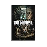 HUASYERRHW Tunnel-Poster, Wandkunst, Dekor, Leinwand, für 
