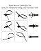 Wiring Harness Clips Assortment Automotive Zipper Clips, Plastic Rivet Grip Zip Ties, Push Pin Clip Auto Body Parts Trim, Snap-Fit Bumper Retainer Fender Liner Door Panel Fastener