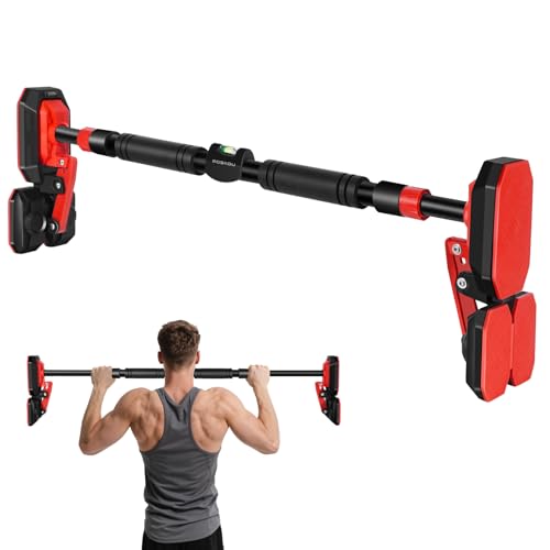 Barre de traction pour la porte, barre de traction pour la maison, 76–100 cm, sans vis, équipement d’entraînement à domicile