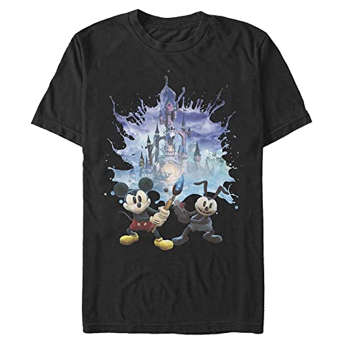 T-Shirt Splash Disney Noir pour Homme en Taille 3XL Coupe Confortable