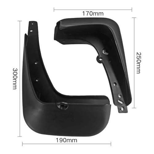 Salpicaduras de vehículos para Hyundai Accent 2010-2014, protección resistente 4