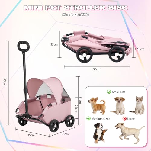Chariot pour chat avec visière pour sortir votre animal blessé - 6