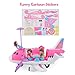 Creative Time Happy Places Pink Airplane Playset with Figures and Accessories