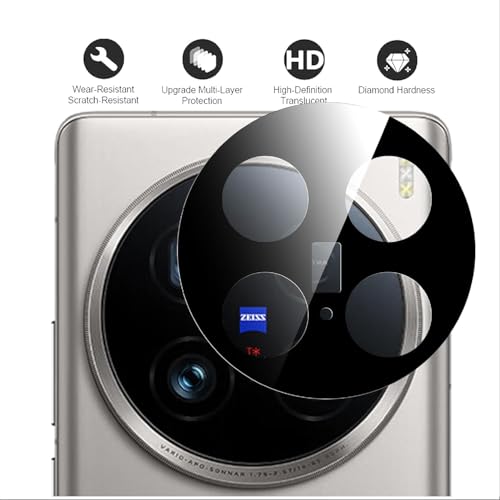 Image of Xmon Back Camera Lens Protector for Vivo X100 (1 Pack) Premium Camera Glass Protector Guard, Anti-Scratch, Ultra-Clear, Easy Installation