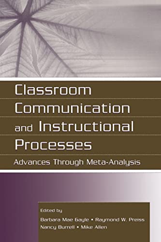 Classroom Communication and Instructional Processes (Routledge Communication Series)