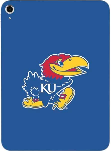 Skinit Decal Tablet Skin Compatible with iPad 11th Gen (2025) - Officially Licensed University of Kansas Jayhawks Mascot Outline Design