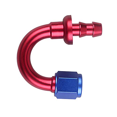 RuleaxAsi Encaixe da extremidade da mangueira de bloqueio de pressão AN4 extremidade da mangueira de